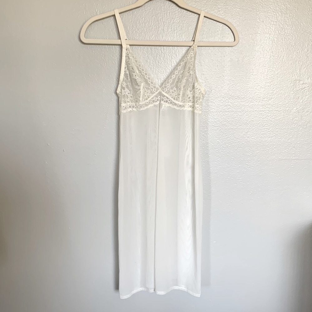 La Perla Studio lace white cream chemise